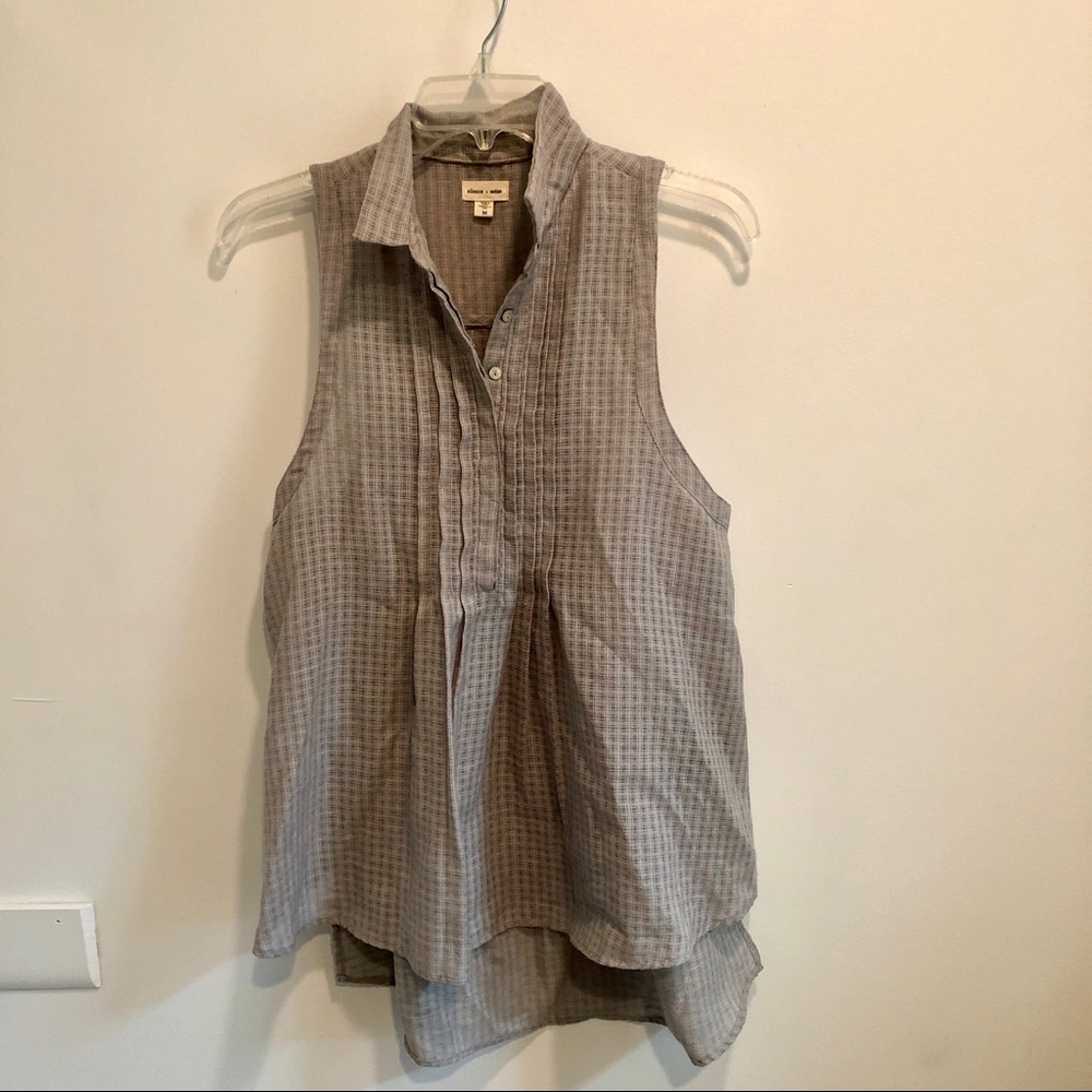 Silence + Noise sleeveless tunic blouse